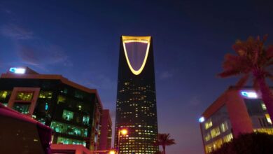 Saudi tower nightlight.